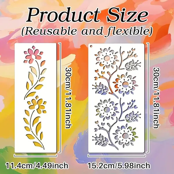 White_Spring_Floral_Vine_Stencils_Diy_And_Craft