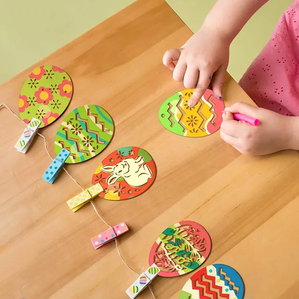 Beige_Easter_Crafts_Wooden_Ornaments_Unfinished_Crafts_Wood_Hanging_Ropes_Egg_Bunny_Chicken_Flower_Shape_Kids