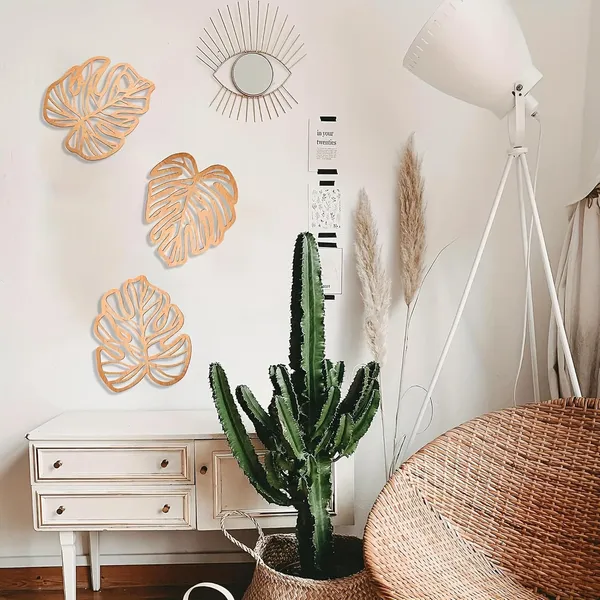 Beige_Tropical_Palm_Leaf_Wall_Art_Home_Decor