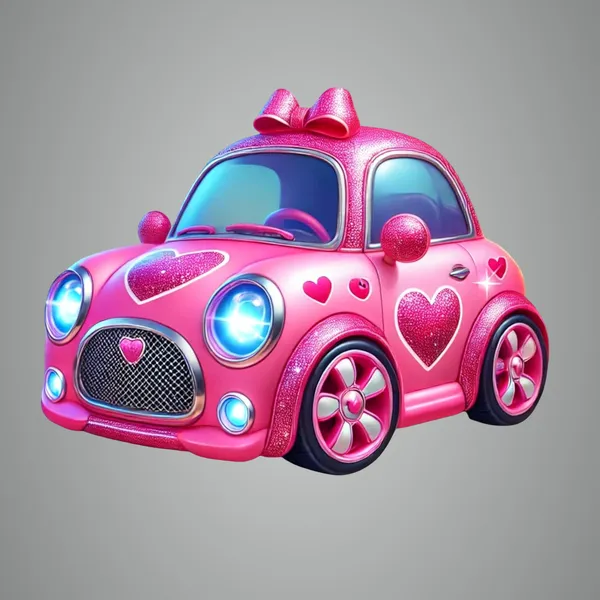 Beige_Toon_Kids_Cute_Car_Wall_Hanging_Mdf_Cutouts_D_Illusion_Cartoon_Car_Kids