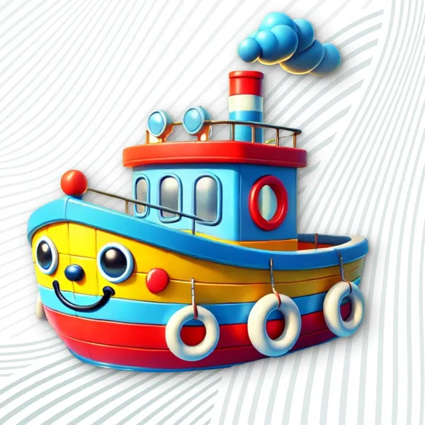 Beige_Boat_Kids_Toy_Wall_Hanging_Mdf_Cutouts_D_Illusion_Cartoon_Boat_Kids