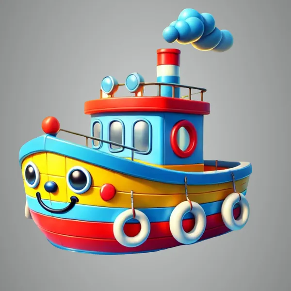 Beige_Boat_Kids_Toy_Wall_Hanging_Mdf_Cutouts_D_Illusion_Cartoon_Boat_Kids