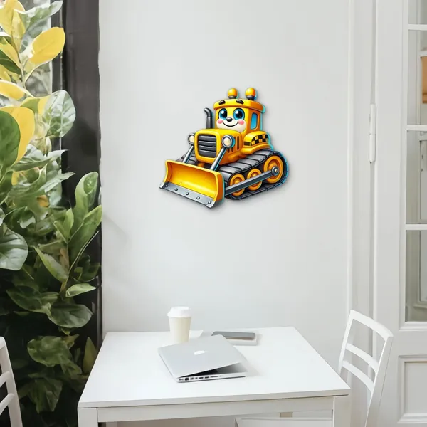 Beige_Bulldozer_Toy_Car_Wall_Hanging_Mdf_Cutouts_D_Illusion_Cartoon_Vehicle_Kids