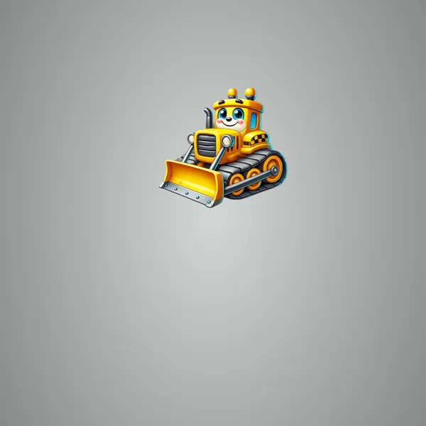 Beige_Bulldozer_Toy_Car_Wall_Hanging_Mdf_Cutouts_D_Illusion_Cartoon_Vehicle_Kids