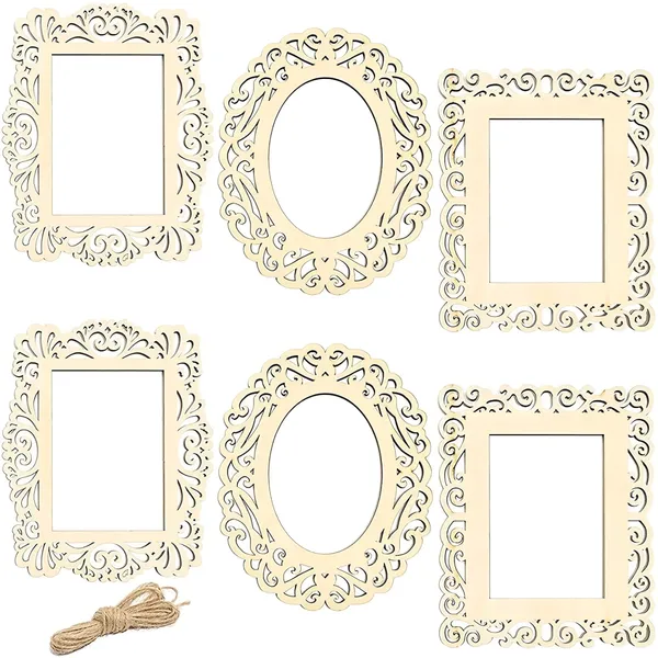 Beige_Wooden_Photo_Frames_Sets_Diy_And_Craft