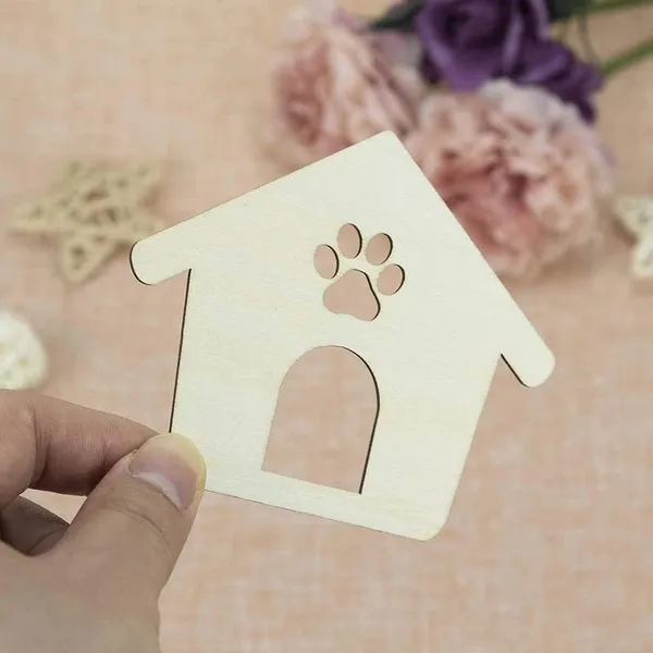 Beige_Pcs_Wooden_Dog_Paw_House_Cutout_Crafts_Cat_Paw_House_Wood_Ornaments_Gift_Tags_Diy_And_Craft