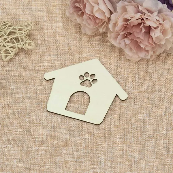 Beige_Pcs_Wooden_Dog_Paw_House_Cutout_Crafts_Cat_Paw_House_Wood_Ornaments_Gift_Tags_Diy_And_Craft