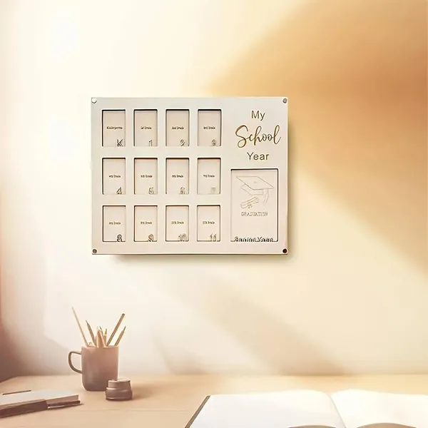 Beige_My_First_School_Board_Years_Photo_Frame_Compartment_Graduation_Display_Wall_Hanging_Memory_Board_Home_Decor