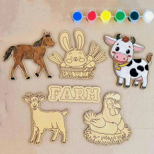 Beige_Wooden_Farm_Animal_Painting_Kit_Eco_Friendly_Mdf_Cutouts_Kids