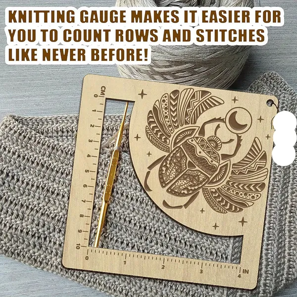 Beige_Square_Frame_Crochet_Ruler_Wooden_Knitting_Needle_Gauge_General