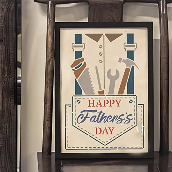 White_Happy_Father_S_Day_Stencil_Diy_And_Craft