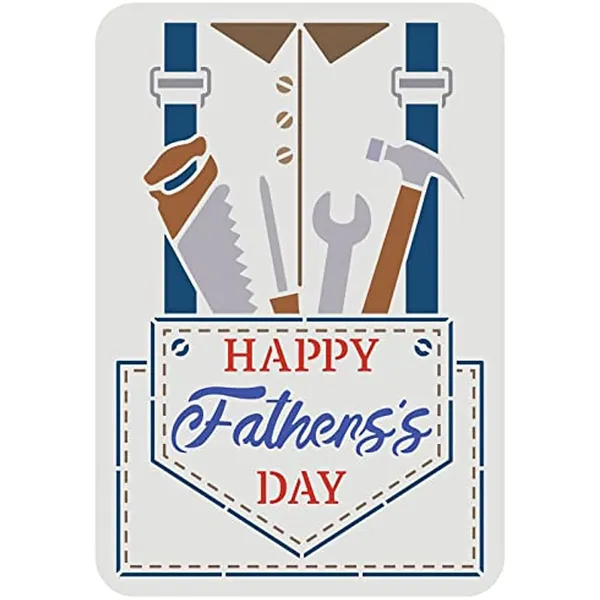 White_Happy_Father_S_Day_Stencil_Diy_And_Craft