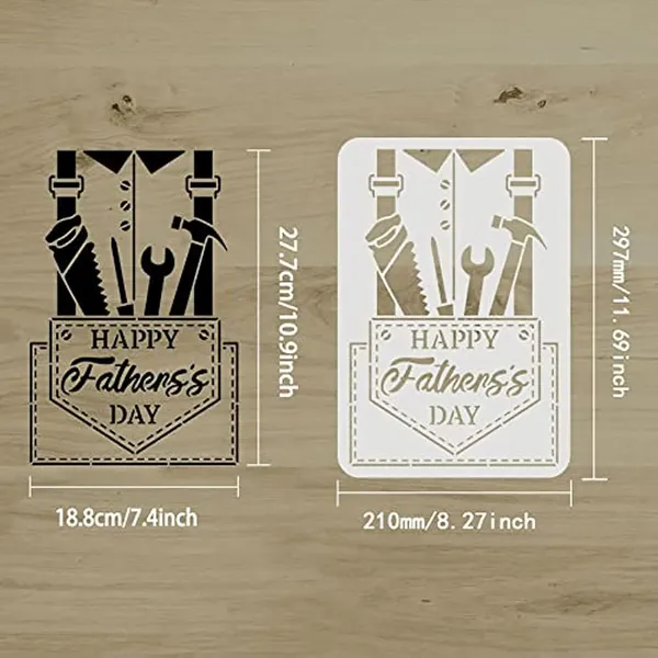 White_Happy_Father_S_Day_Stencil_Diy_And_Craft