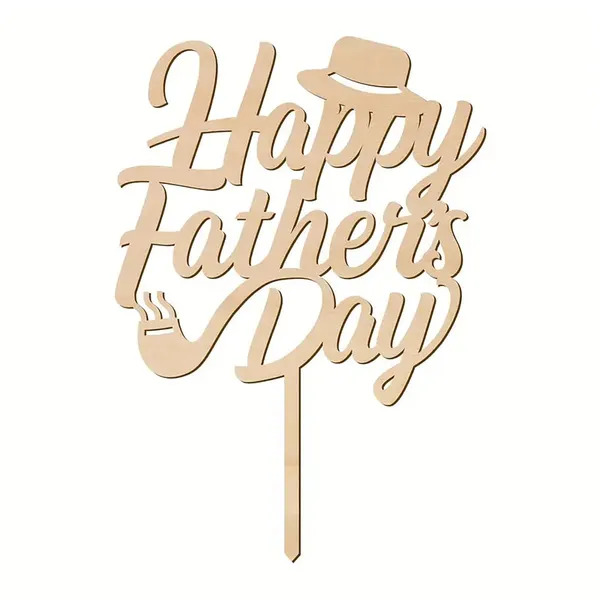 Beige_Happy_Father_S_Day_Cake_Topper_Wooden_X_Party_Decoration_Supplies_General