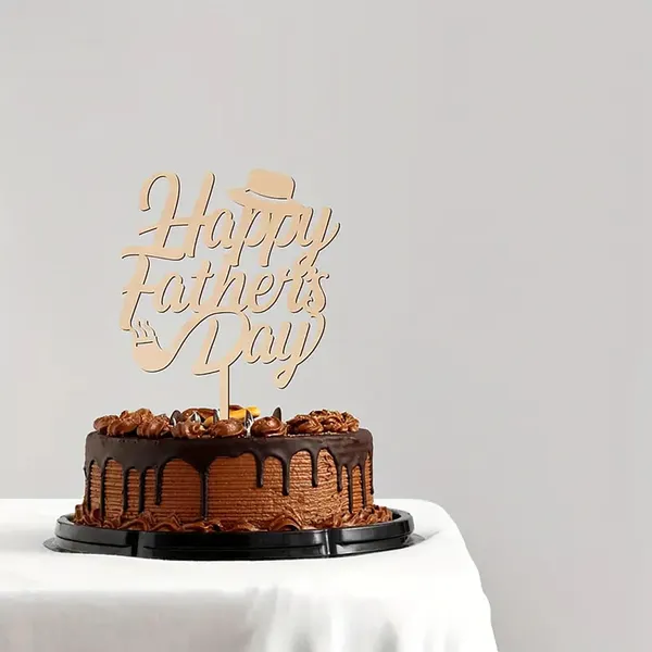 Beige_Happy_Father_S_Day_Cake_Topper_Wooden_X_Party_Decoration_Supplies_General