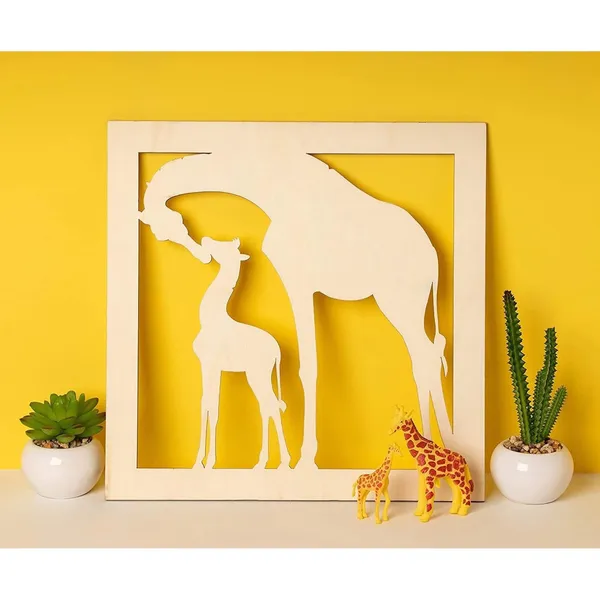 Beige_Mother_Baby_Giraffe_Wood_Cutouts_Unfinished_Mdf_Wall_Art_Baby