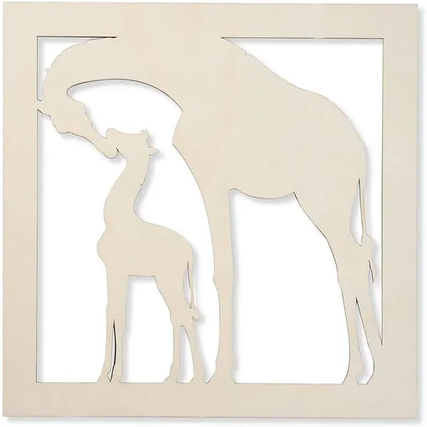 Beige_Mother_Baby_Giraffe_Wood_Cutouts_Unfinished_Mdf_Wall_Art_Baby
