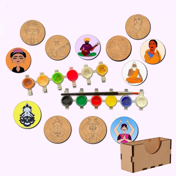 Beige_Wooden_Mandala_Painting_Kit_Tea_Coasters_Art_And_Craft_Kit_Diy_And_Craft