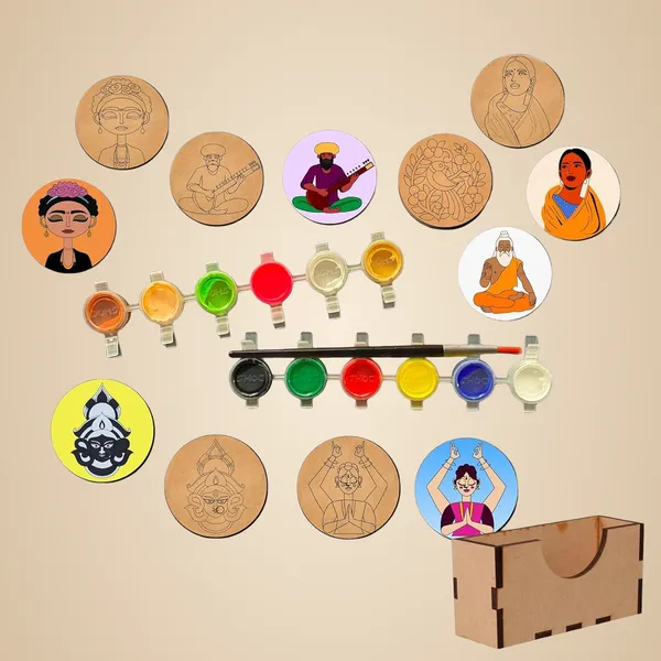 Beige_Wooden_Mandala_Painting_Kit_Tea_Coasters_Art_And_Craft_Kit_Diy_And_Craft