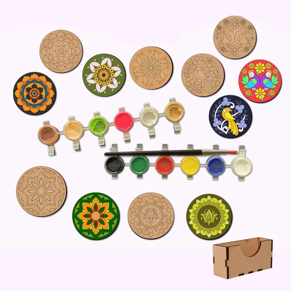 Beige_Wooden_Mandala_Paint_Kit_Tea_Coasters_Art_And_Craft_Kit_Diy_And_Craft