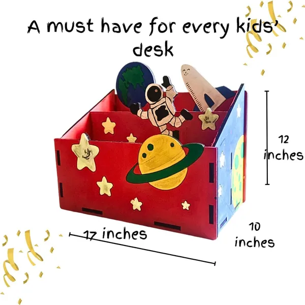 Beige_Wooden_Space_Themed_Pencil_Stand_Kids
