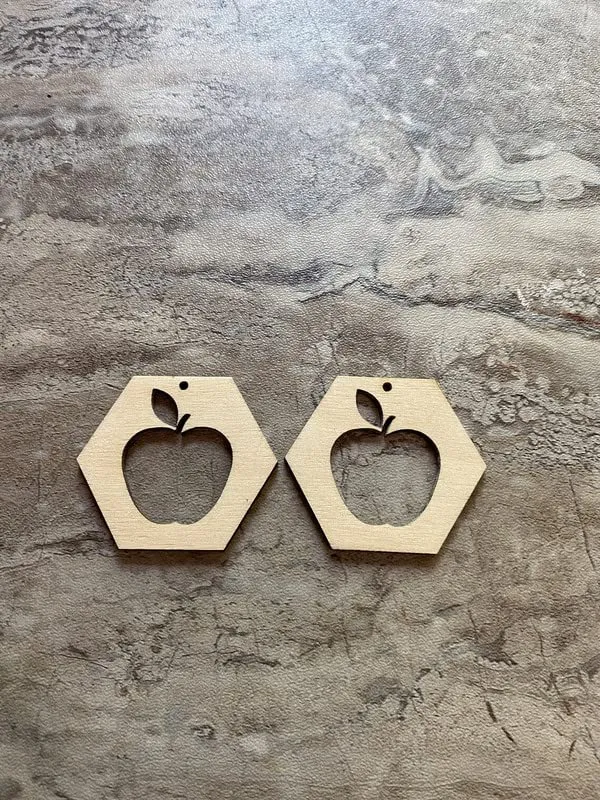 Beige_Wooden_Hexa_Apple_Earring_Diy_And_Craft