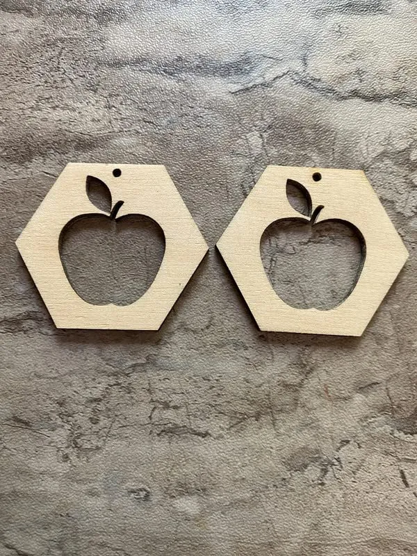 Beige_Wooden_Hexa_Apple_Earring_Diy_And_Craft