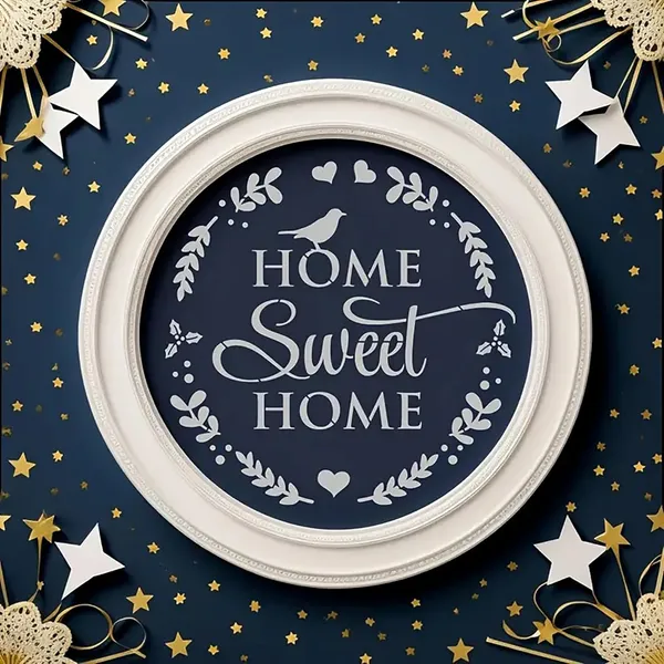 White_Home_Sweet_Home_Wall_Stencil_Reusable_Plastic_Painting_Template_Diy_And_Craft