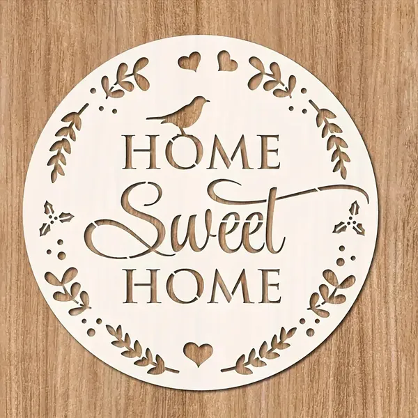 White_Home_Sweet_Home_Wall_Stencil_Reusable_Plastic_Painting_Template_Diy_And_Craft