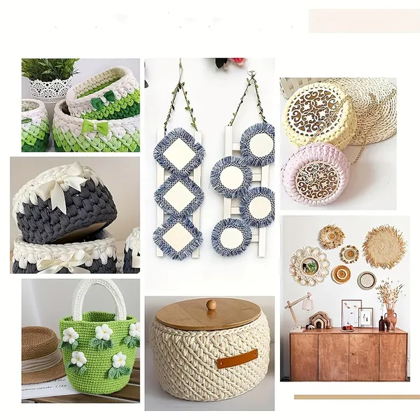 Beige_Apricot_Crochet_Basket_Set_Mdf_Base_Lid_Diy_And_Craft