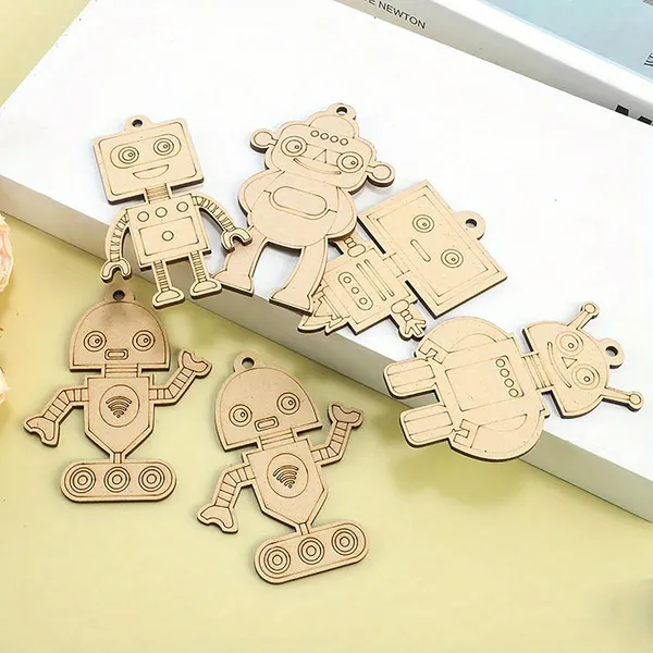 Beige_Wooden_Robot_Cutouts_Kids