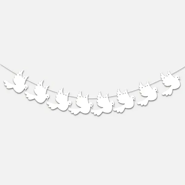 Grey_White_Dove_Garland_Home_Decor