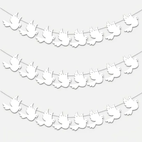 Grey_White_Dove_Garland_Home_Decor