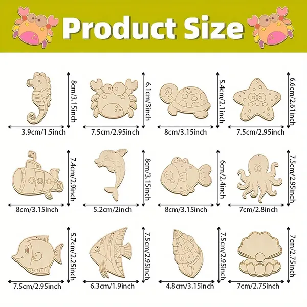 Beige_Wooden_Undersea_Theme_Diy_Craft_Kids