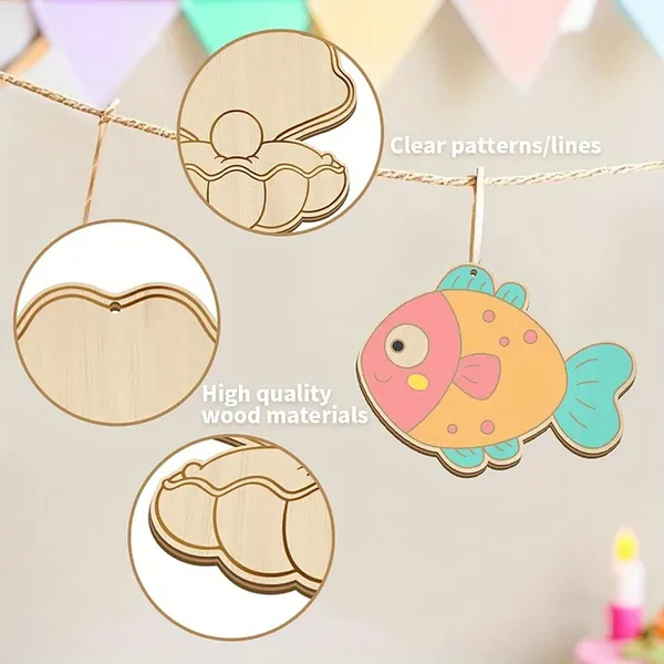Beige_Wooden_Undersea_Theme_Diy_Craft_Kids