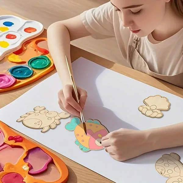 Beige_Wooden_Undersea_Theme_Diy_Craft_Kids