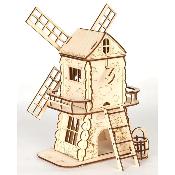 Beige_Windmill_Model_Kit_Kids