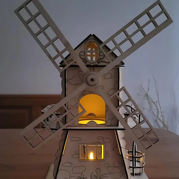 Beige_Windmill_Model_Kit_Kids