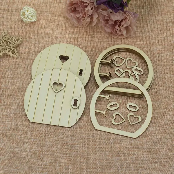 Beige_Piece_Mini_Door_Wood_Diy_Crafts_Cutouts_Wooden_Fairy_Door_Shaped_Embellishments_Gift_Ornaments_Diy_And_Craft