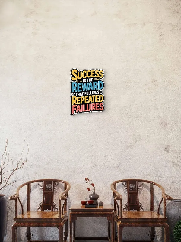 Multi_Colour_Motivational_Wall_Quote_Success_Is_The_Reward_That_Follows_Repeated_Failures_Mdf_Wall_Art_Home_Decor