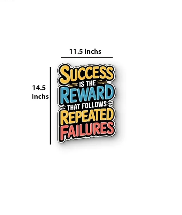 Multi_Colour_Motivational_Wall_Quote_Success_Is_The_Reward_That_Follows_Repeated_Failures_Mdf_Wall_Art_Home_Decor