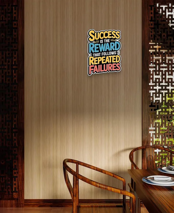 Multi_Colour_Motivational_Wall_Quote_Success_Is_The_Reward_That_Follows_Repeated_Failures_Mdf_Wall_Art_Home_Decor