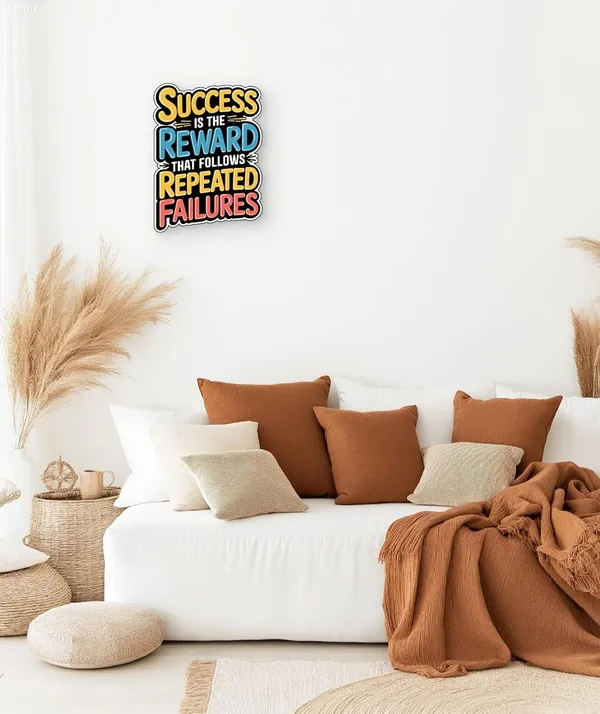 Multi_Colour_Motivational_Wall_Quote_Success_Is_The_Reward_That_Follows_Repeated_Failures_Mdf_Wall_Art_Home_Decor