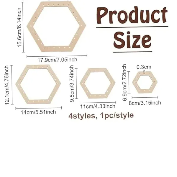 Beige_Hexagon_Crochet_Blocking_Board_Wooden_Loom_Kit_Diy_And_Craft