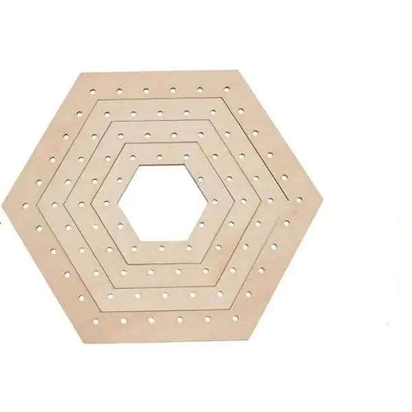 Beige_Hexagon_Crochet_Blocking_Board_Wooden_Loom_Kit_Diy_And_Craft