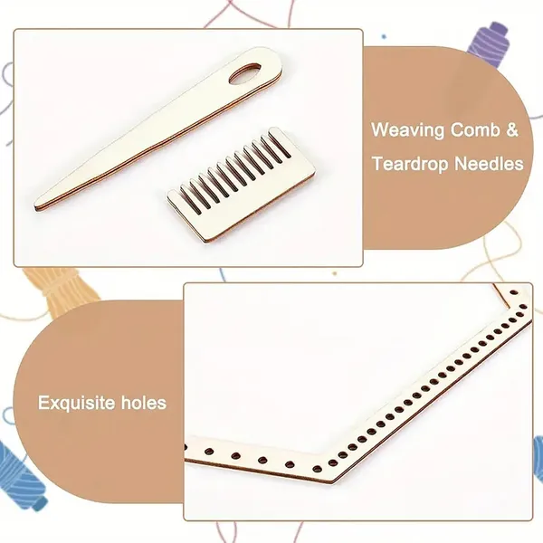 Beige_Sets_Wooden_Hexagon_Weaving_Loom_Kit_Diy_And_Craft