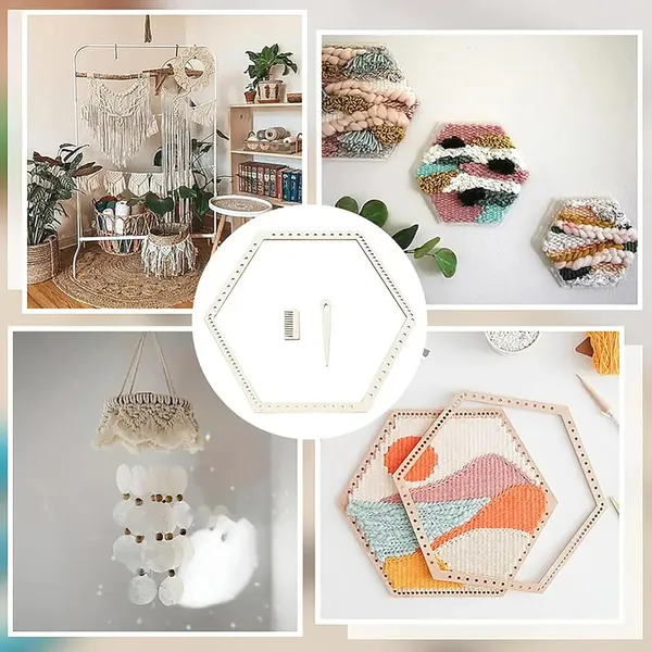 Beige_Sets_Wooden_Hexagon_Weaving_Loom_Kit_Diy_And_Craft
