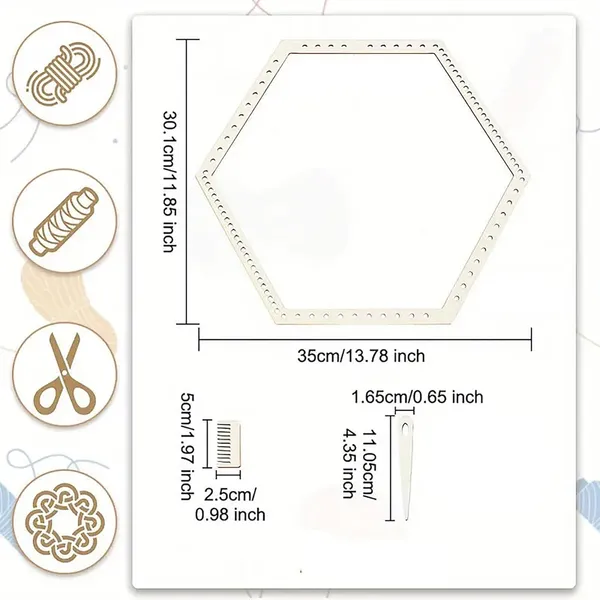 Beige_Sets_Wooden_Hexagon_Weaving_Loom_Kit_Diy_And_Craft