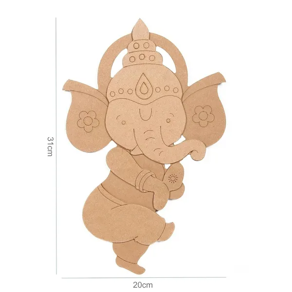 Beige_Little_Birdie_Dancing_Ganesha_Mdf_Cutout_Board_Diy_And_Craft
