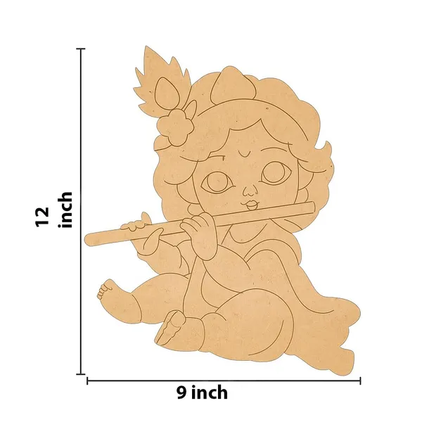 Beige_Mdf_Cutout_Kanha_Ji_Diy_And_Craft